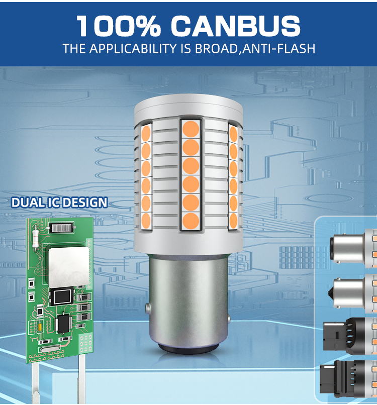 High Brightness Bulb Led Canbus P21w Ba15s 1156 1157 7440 7443 T15 W5W T10 T20 Car Turn Signals Lights