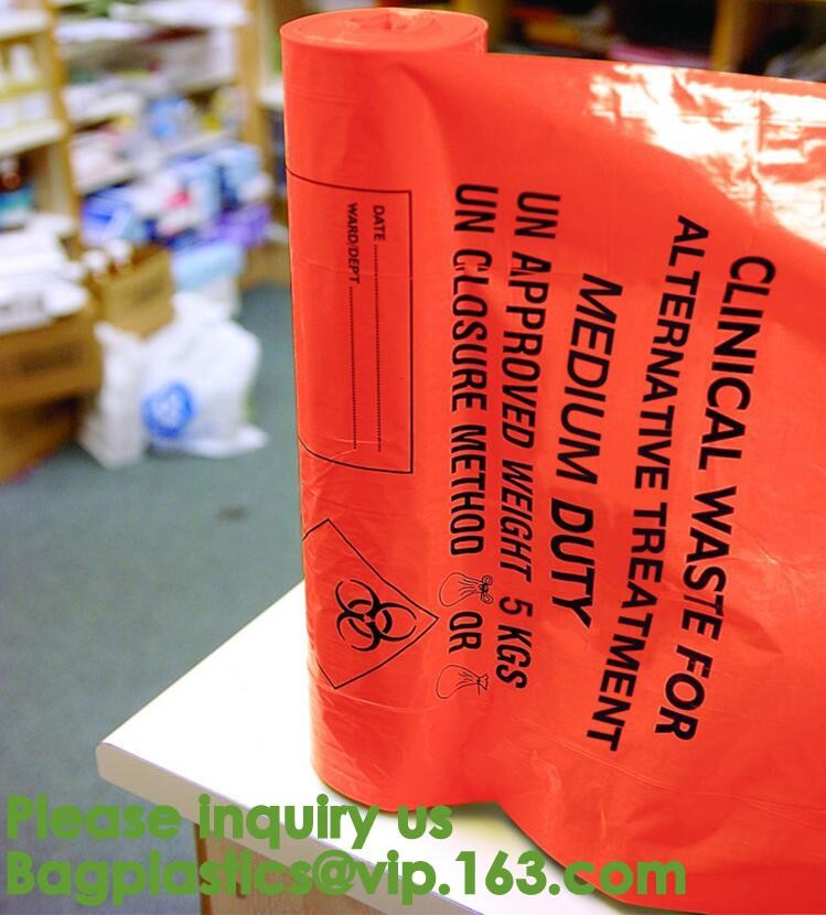 Lab, Hospital, Healthcare, Safety, Infectious, Medical Waste Disposal Warning Label Sterilization Indicate