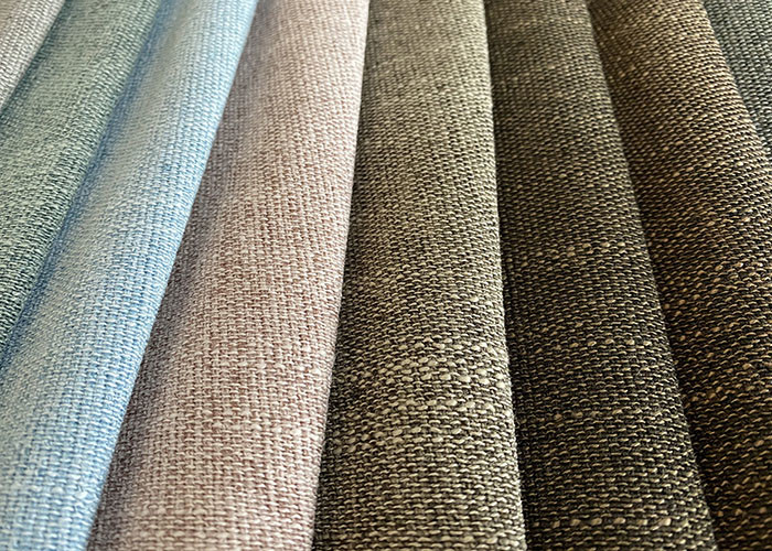 Tear Resistant Linen Sofa Fabric Modern 100 Polyester Upholstery Fabric