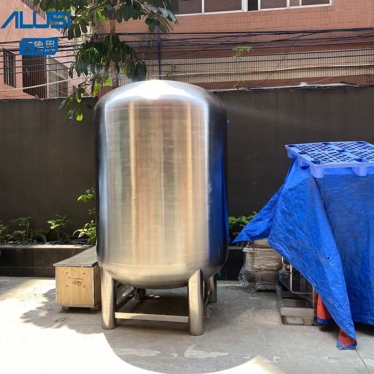 GMP 20000L SUS304 Stainless Steel Storage Tank Seal Type Water Storage Tank