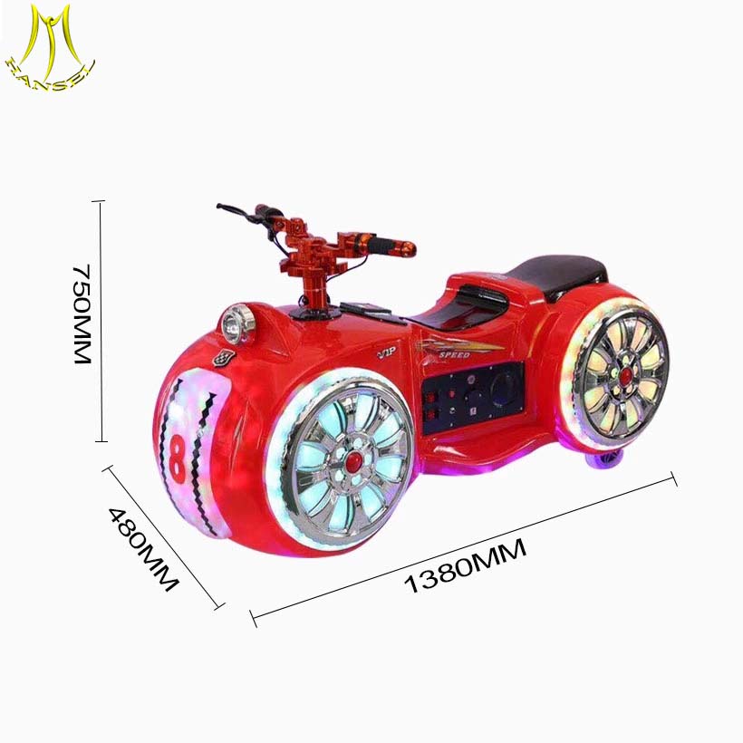 Hansel amusement park rides kids amusement rides fiberglass motorcycle