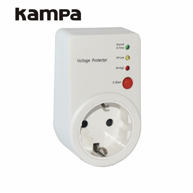 Home Appliances 5A 10A 15A 20A Voltage Protector with EU socket