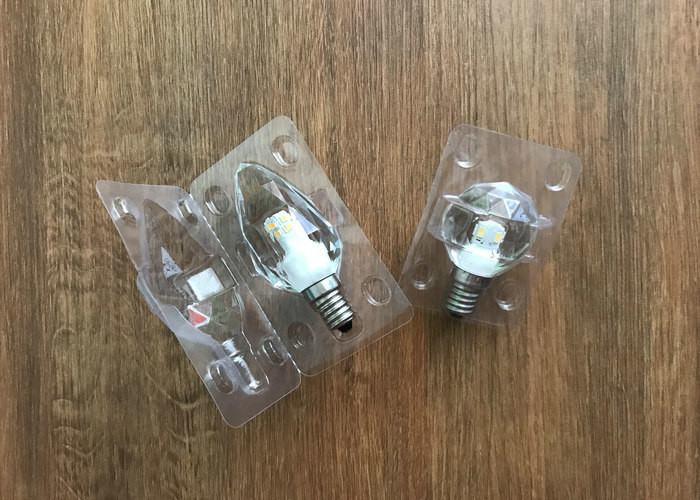 450lm Dimming Led Candle Lights , 4.3w 2700k Light Bulb Crystal E12 Base