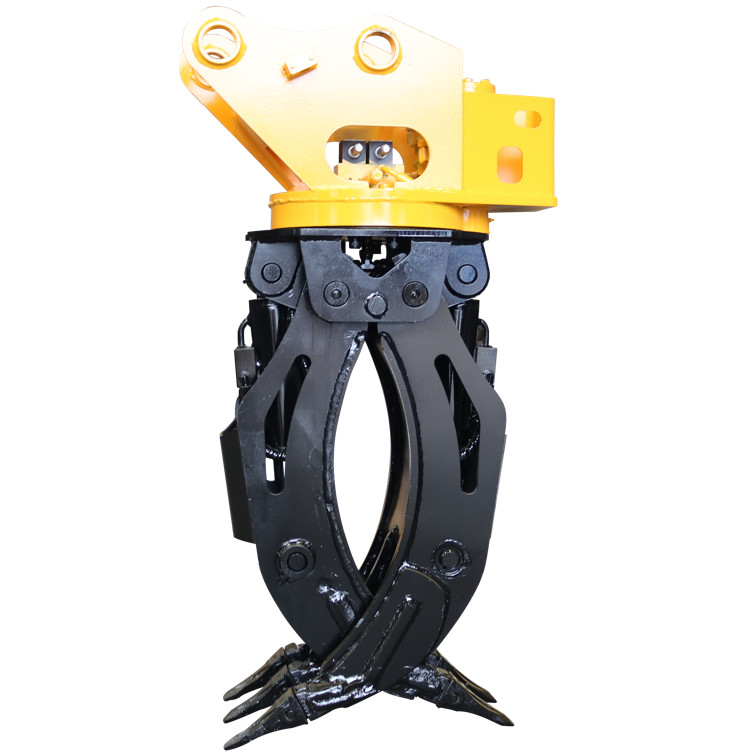 Q235B Excavator Grapples Korea Motor Rotating Rock Grapple