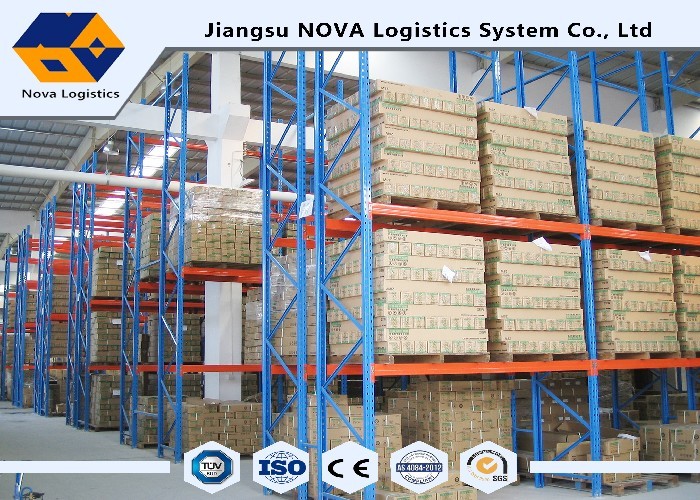 High Capacity Storage Pallet Warehouse Racking Metal Display With Frame Barrier