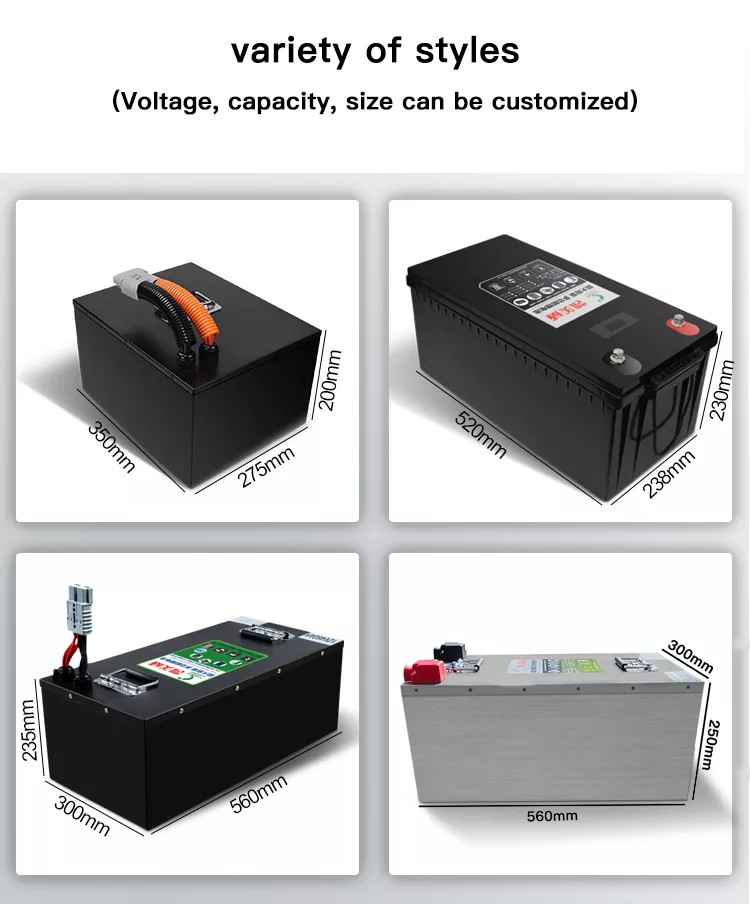CLF Lithium Iron Phosphate Rechargeable Battery LiFePO4 battery pack 100Ah 200Ah 300Ah 400Ah 12V 24V for RV Camper boat
