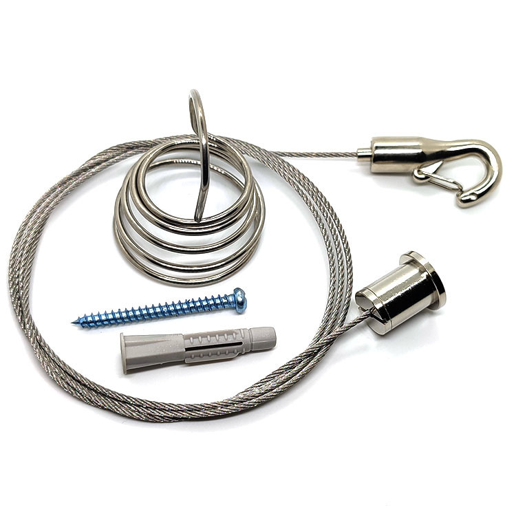 Adjustable Height Hooks Cable Gripper Use With Wire Rope To Hang Acoustic Panels