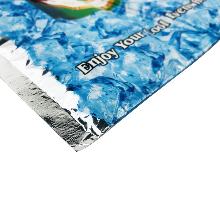 Disposable 3layer Bottle Cooler Bag , VMPET Single Bottle Wine Cooler Bag