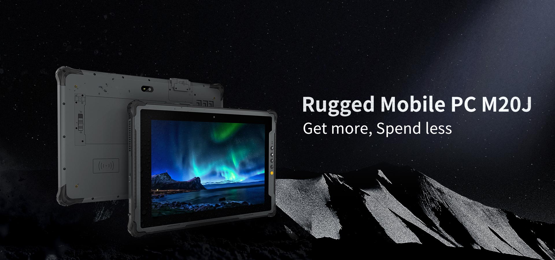 Intel RS232 ONERugged M20J Waterproof Tablet PC With Win 11 Pro/IOT Car Mount