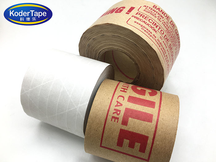 Water Activated Reinfoced Starch Adhesive Gummed Brown Paper Tape