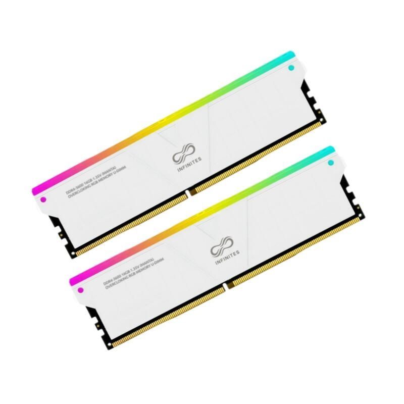 Infinites Memory Solution DDR4 288pin 16GB 3600MHz Udimm PC-28800 1.35V Non Ecc Gen 4 RGB Gameing Memory Stick