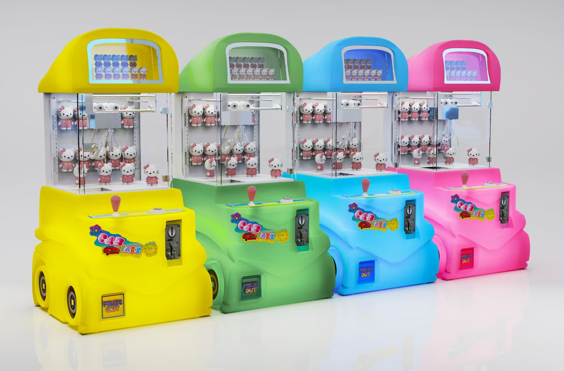 Dreamland Coin Operated Clamp Doll Machine Small Commercial Mini Claw Machine Car Boutique Game Machine