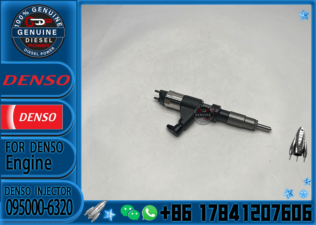 Common Rail Fuel Injector RE530361 095000-6320 Compatible with John Deere 4045T 6068T Engine