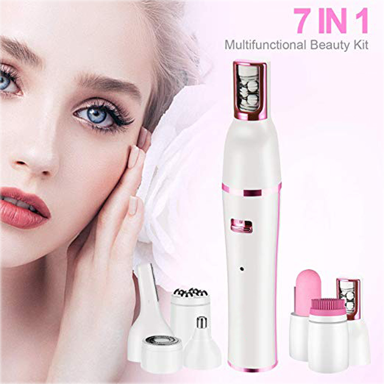 7 In 1 Ladies Personal Care Products Electric Manicure Set Eyebrow Nose Trimmer Women Grooming Kit