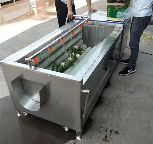 Roller Brush Fruit And Vegetable Washing Machine For Onion Walnut Ginger Peeling