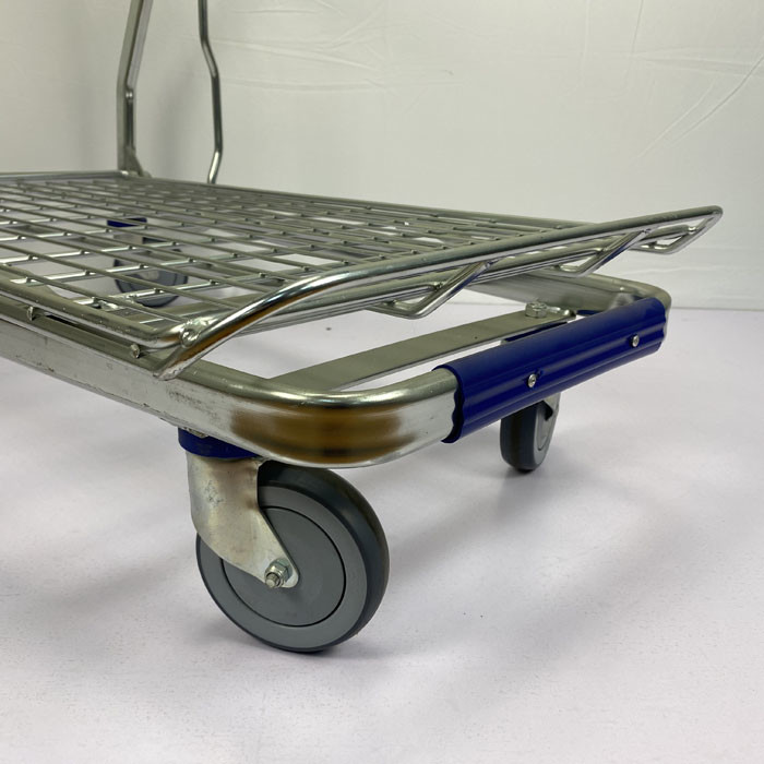 Galvanized Supermarket Trolleys Travellator Wheel Metal Shopping Trolley