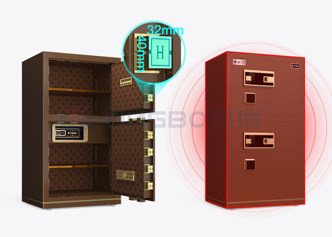 Coffee Solid Steel Luxury Smart cash locker for office Security YB/N7-100D