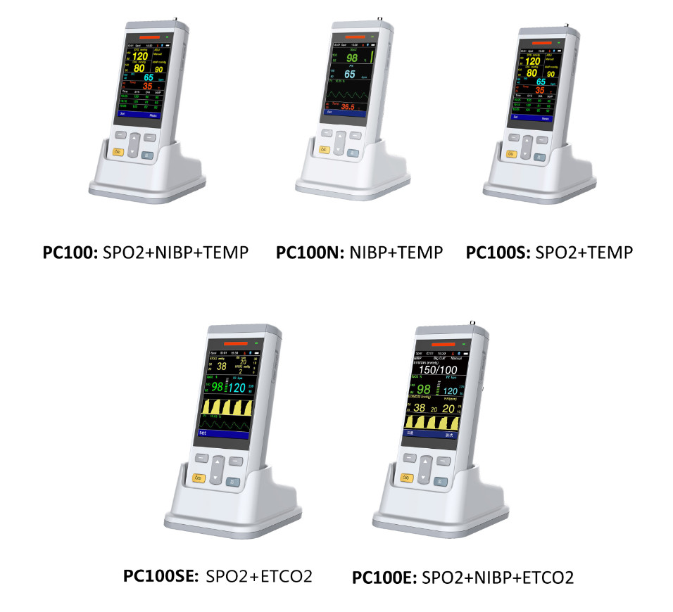 CE ISO 320X480 Veterinary Medical Equipment Veterinary Multiparameter Monitor