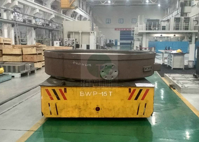 360 Degree Turning Electric Power Automated Slab Handling Motorized Transfer Trolley On Wheels