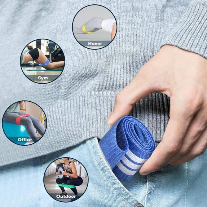Mini Tension Anti Slip Pull Resistance Band For Fitness Strength Training Pilates Yoga Sports