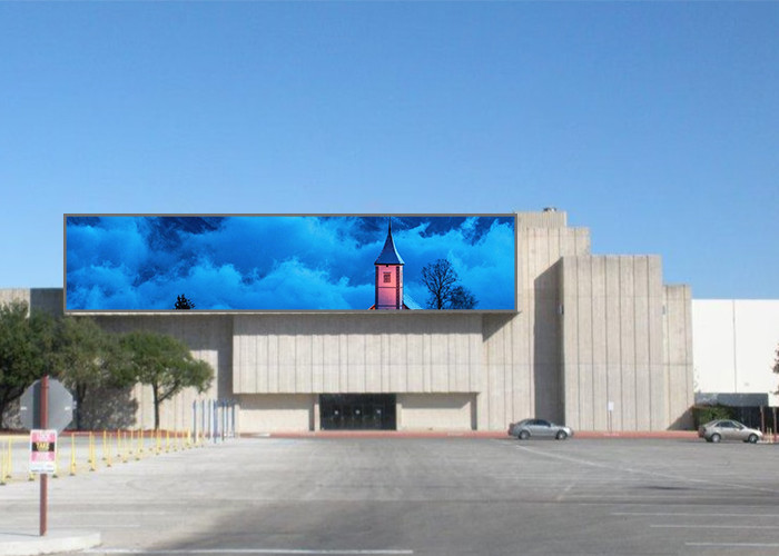 Double Sided P10 Full Color LED Display Ultra Wide Viewing Angle 1920hz For Bus Stations