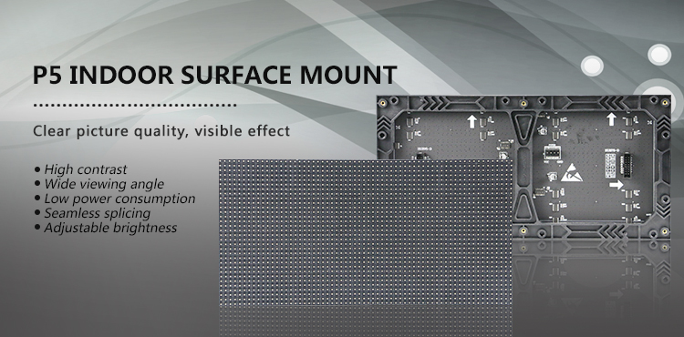 Indoor P5 LED Display Panel/Hot Selling 5mm Stage Background LED Display Big Screen