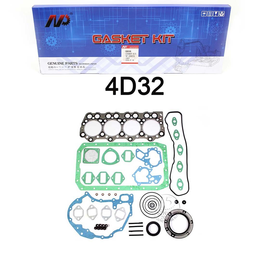 4D32 4D34 4M40 Mitsubishi Excavator Engine Overhaul Gasket Kit