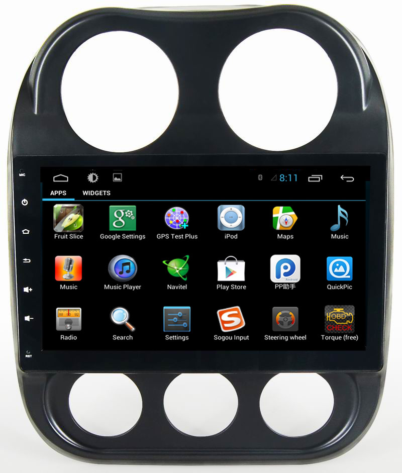 Ouchuangbo car radio dvd for Jeep Compass with android 6.0 gps navigation bluetooth USB