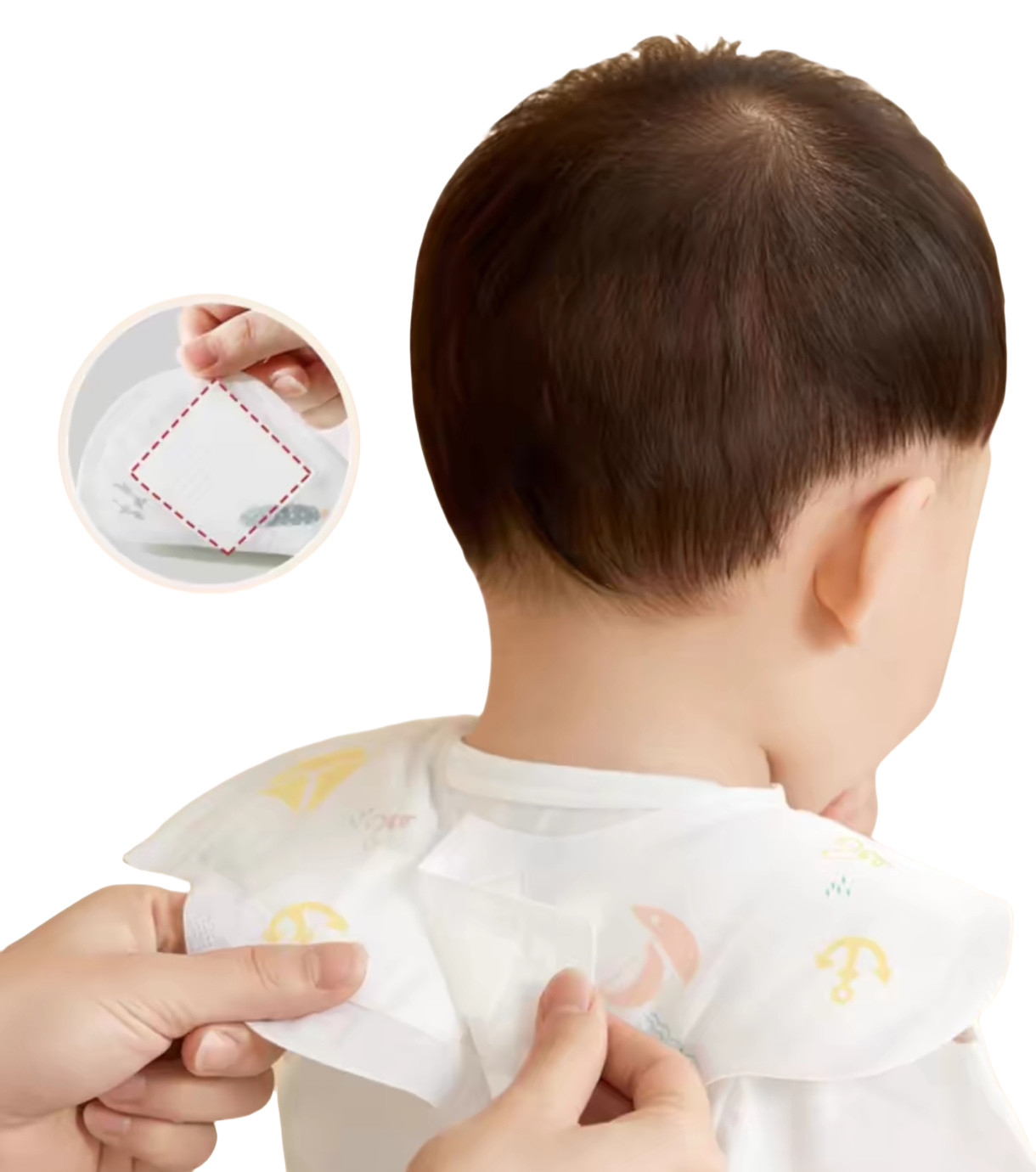 Waterproof Disposable Dribble Bibs Feeding Eco Friendly Dribble Proof Bibs