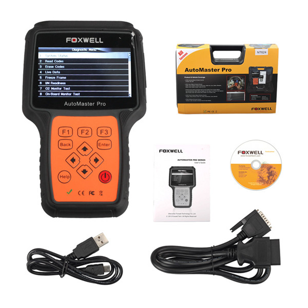 Digital Auto Diagnostic Tools Foxwell NT624 Auto Master Pro All Makes All Systems Scanner