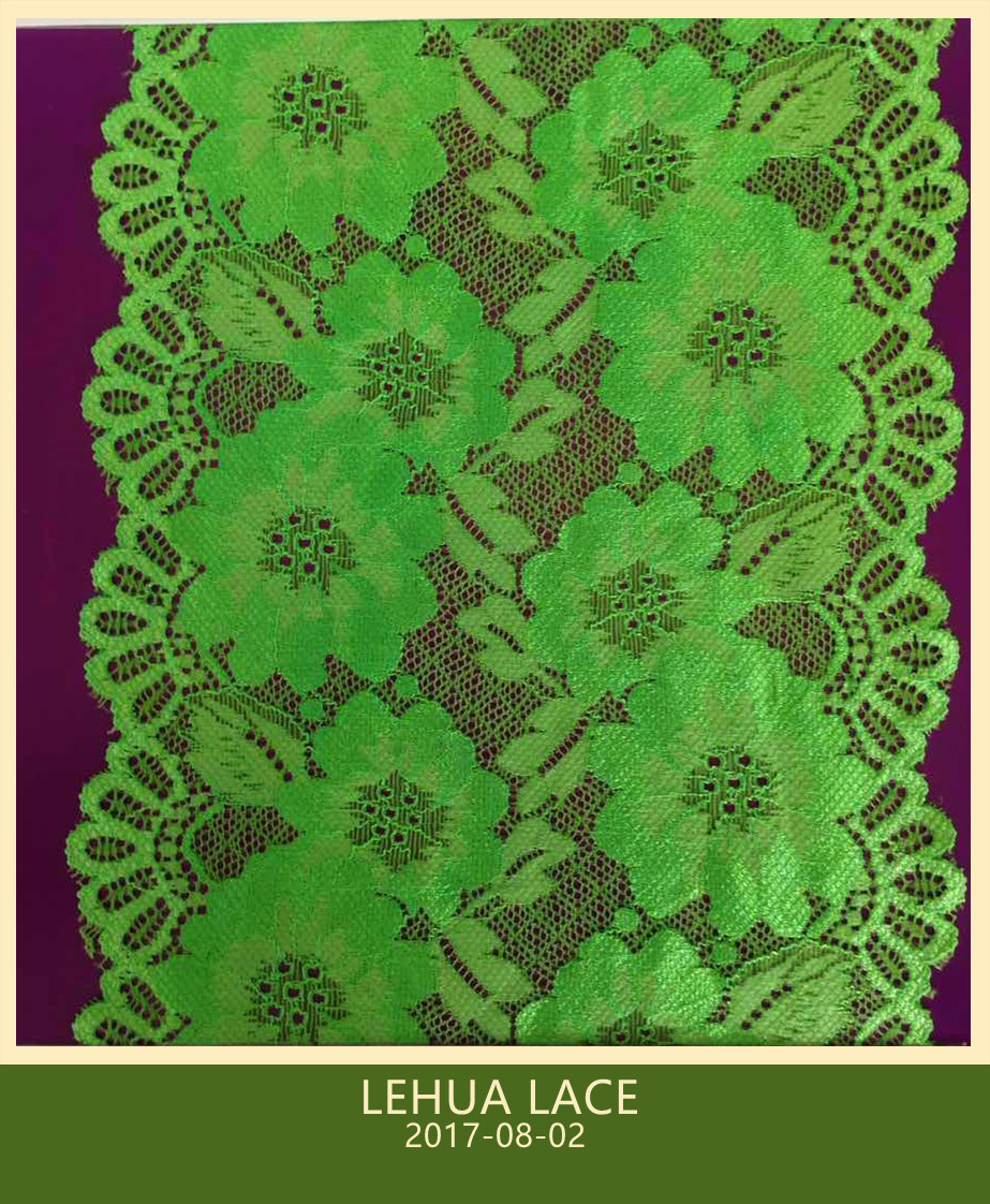 Hot Selling and nice quality Nylon Spandex Stretchy Brazil Lace from China