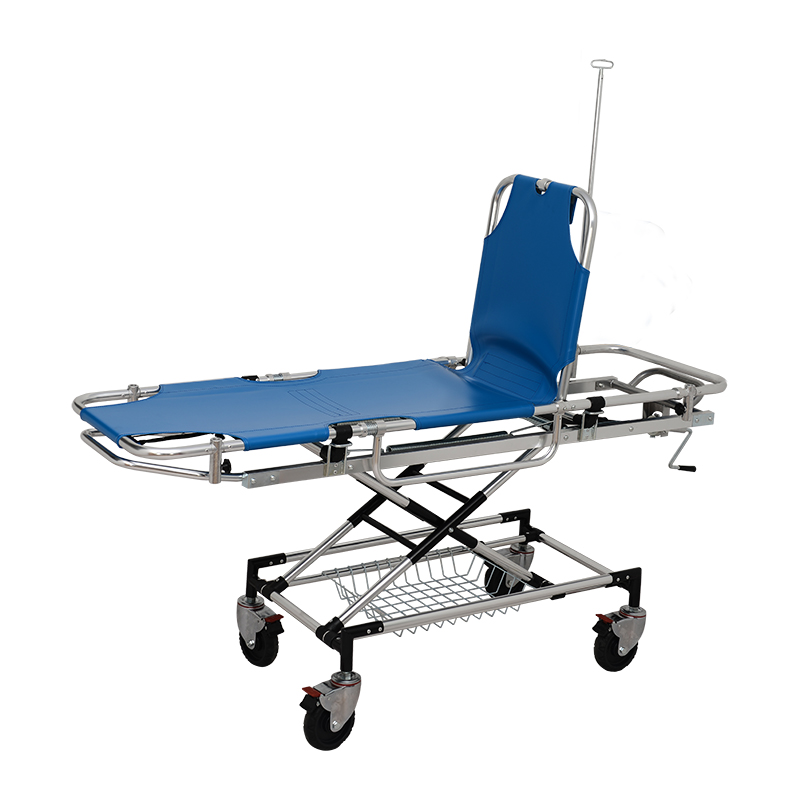 Hospital Folding First Aid Stretcher with 1 Year Shelf Life and Aluminum Material