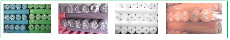 Colorful raw material 10-320gsm spun-bond cross nonwoven fabric
