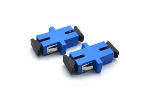 China Simplex ST Fiber Optic Adapter Blue SM / MM Single Mode With High Return Loss on sale