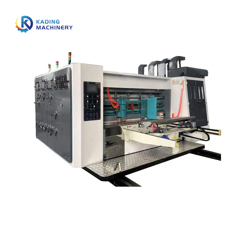 Flexo Printing Cardboard Box Die Cutting Machine With Slotting Knife