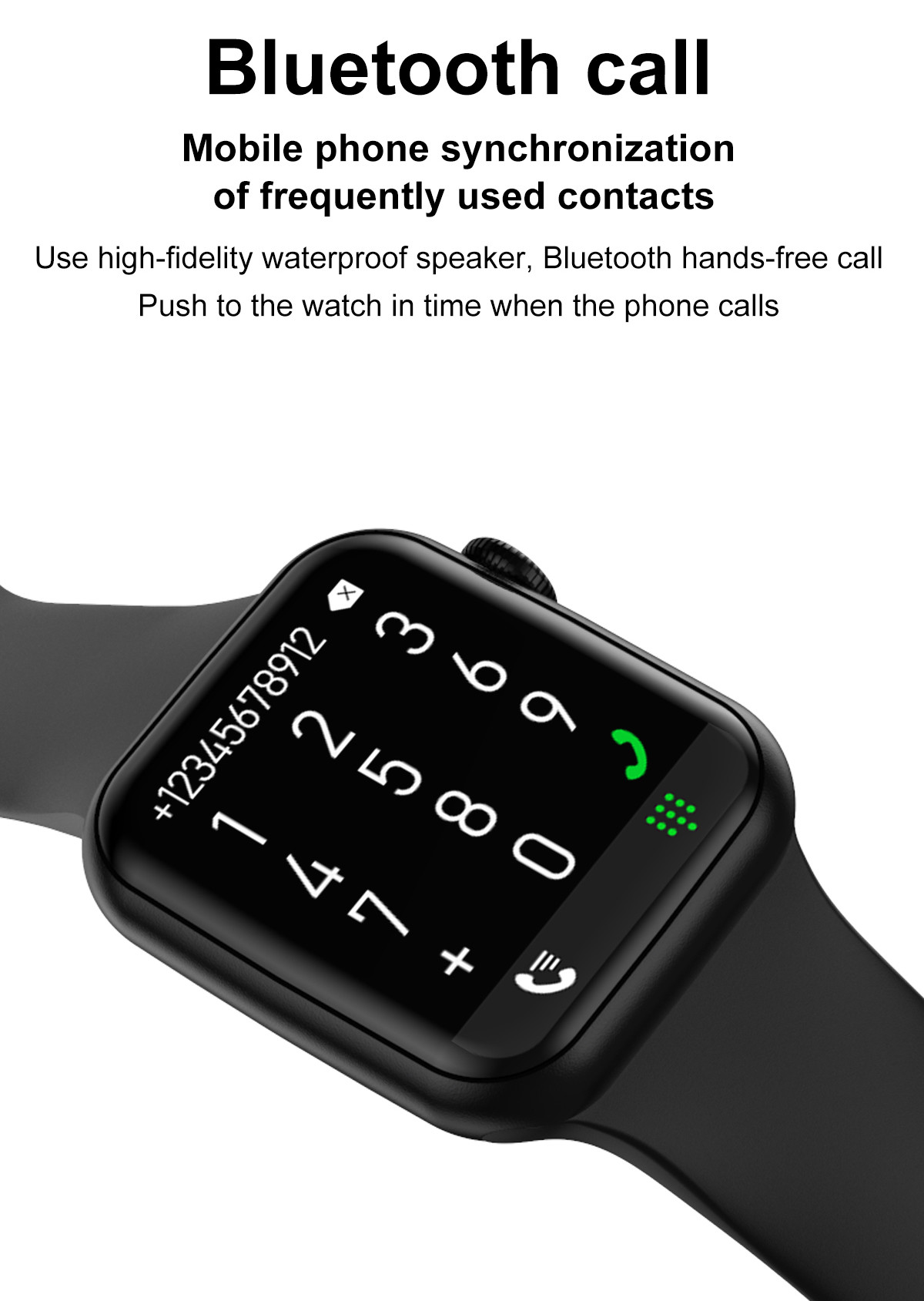 DT100 44mm Smart Watch Series6 Men Bluetooth Call 1.75" Full Touch ECG Blood Pressure Women Find Mobile PhonSmartwatch