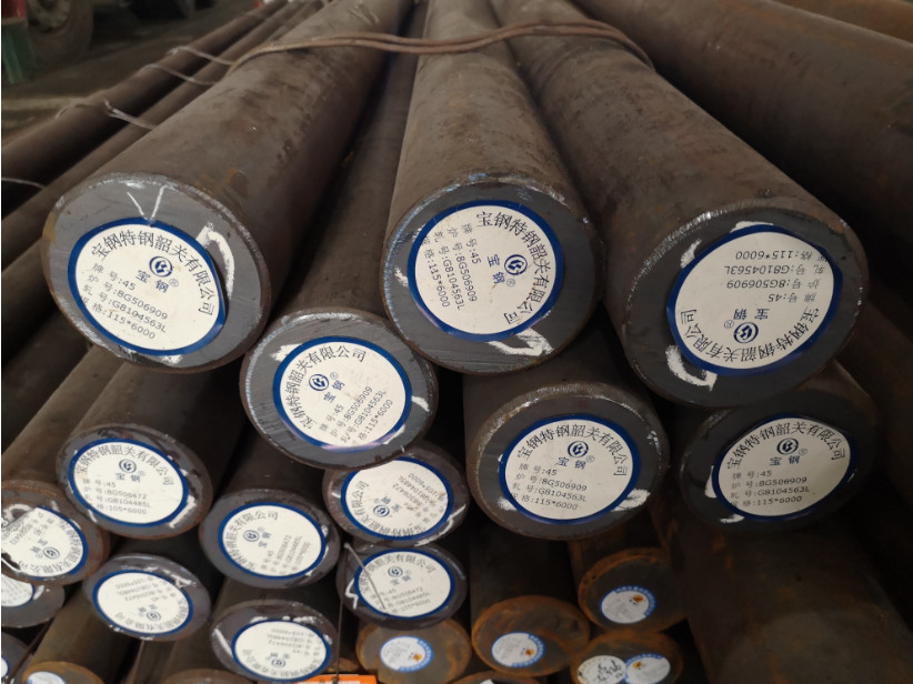 Hot Rolled Carbon Steel Round Bar S50C S45C SAE1050 SAE1045 For Machinery