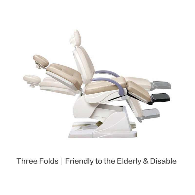 Ergonomic Electric Dental Chair Unit 300W With LED Surgery Lamp Light