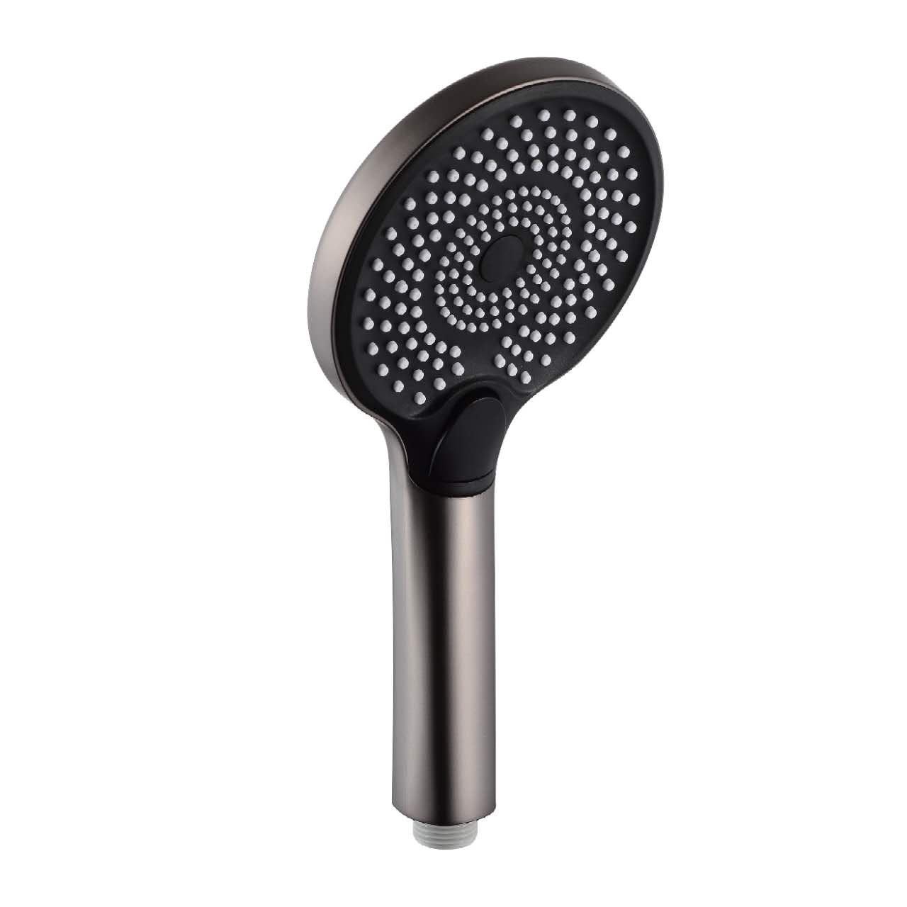 Fashion Style High Pressure Round Matte Black ABS Plastic Rain Shower Head For Bathroom