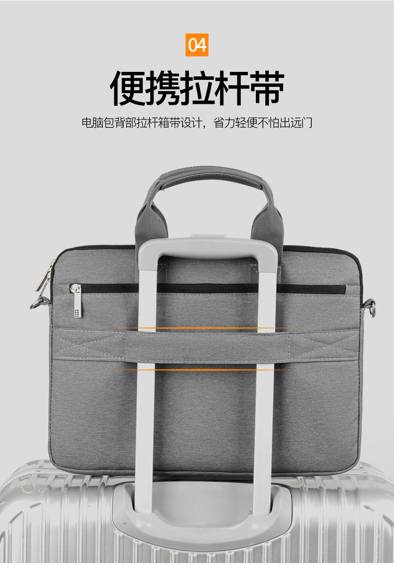ANTI-SEISMIC COMPUTER BAG CROSS-BORDER HAND BILL SHOULDER BUSINESS NOTEBOOK BAG 14/15.6/17.3 INNER BAG BRIEFCASE