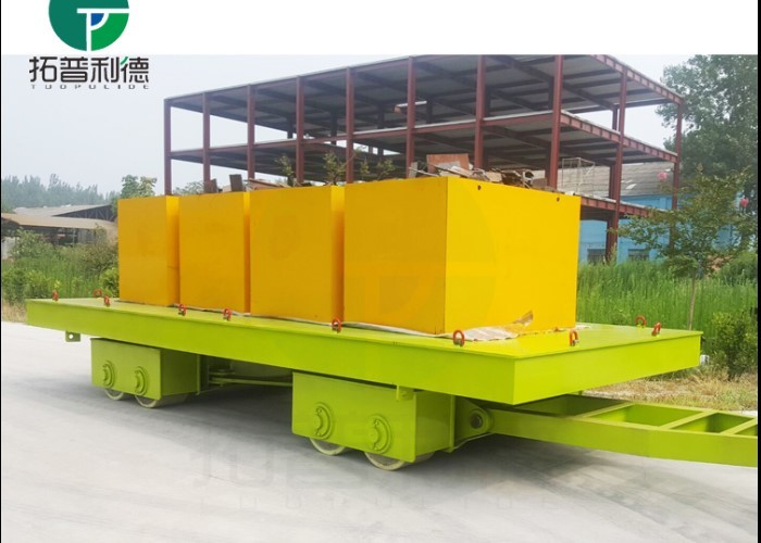 15 t plant handling trailer on cement floor manual or towed with roller