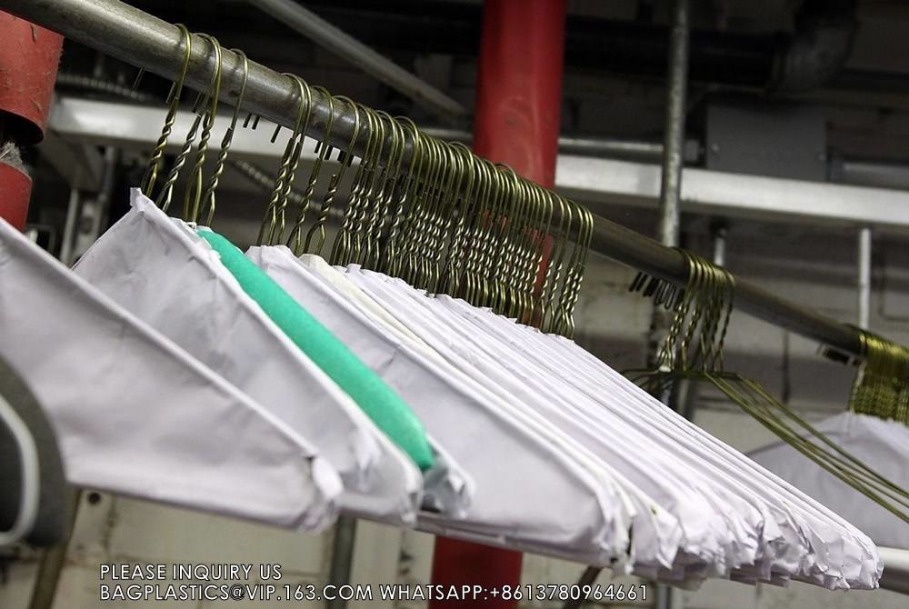 Wire Cape Hangers For Dry Clean We Love Customer Paper Hangers For Cloth, Laundry Store supplies, Dry cleaner