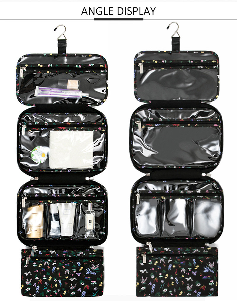 Waterproof Custom Logo Travel Hanging Toiletry Bag