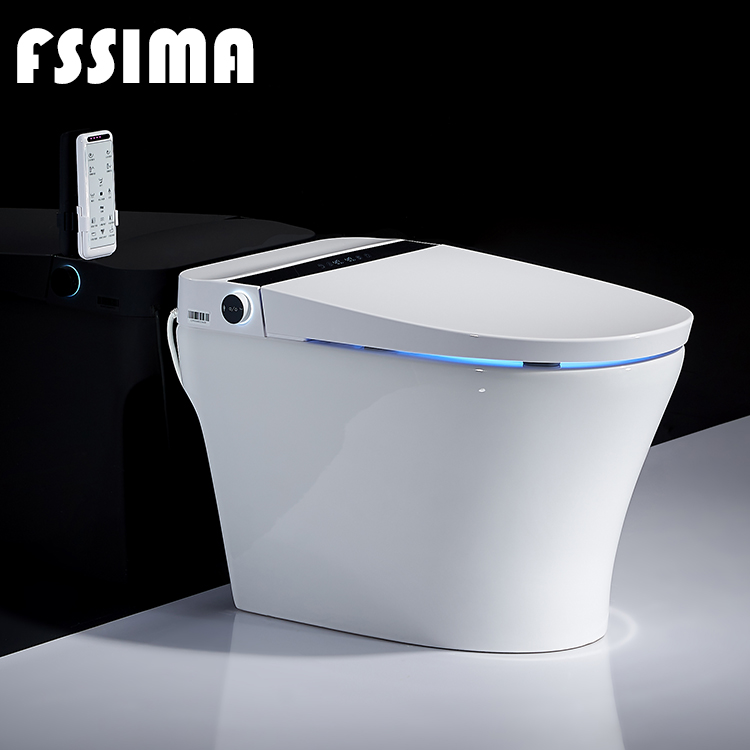 400Mm Roughing Smart Wc Remote Control Toilet With Built In Bidet Commercial
