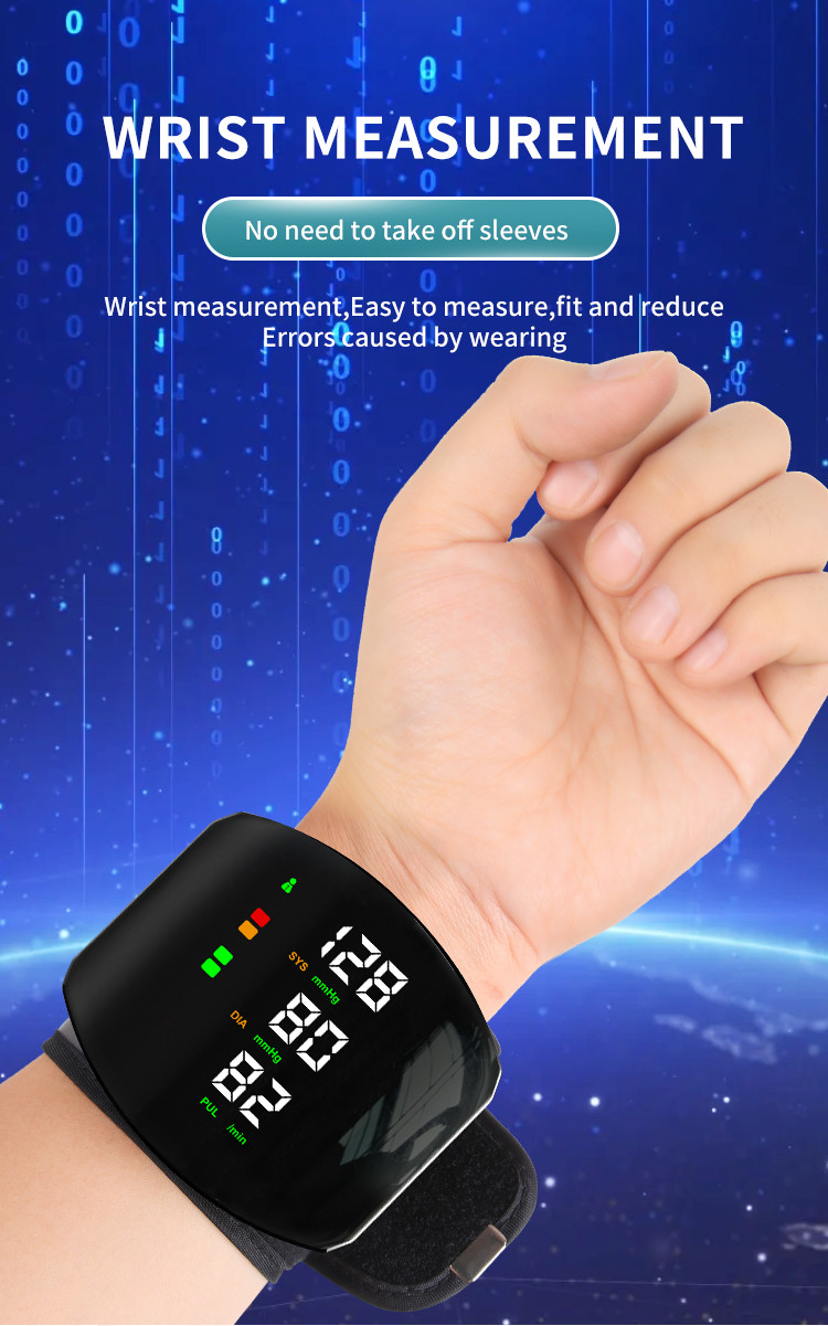 Portable Lightweight BP Digital Sphygmomanometer Quick Detection Liquid Crystal Display