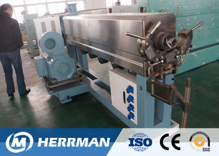 Fully Automatic Wire Extrusion Machine , Plastic Extrusion Machine Low Noise