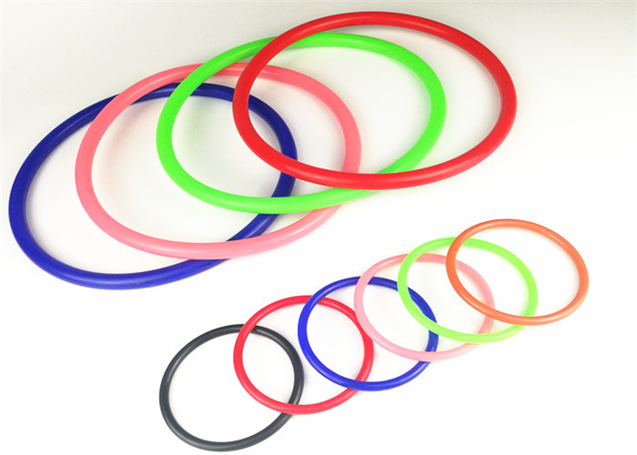 Bright Color Silicone Rubber Seal Rings / Rubber Ring Gasket Anti - Aging