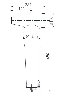 Fully Shielded 5KA separable Deadbreak Elbow Connector Rear Arrester 51KV