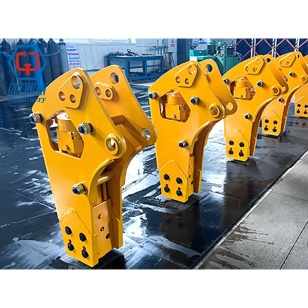 R75 Banana Type Hydraulic Breaker 410kg With 75mm Chisel Suitable for 6-9 Tons Excavator