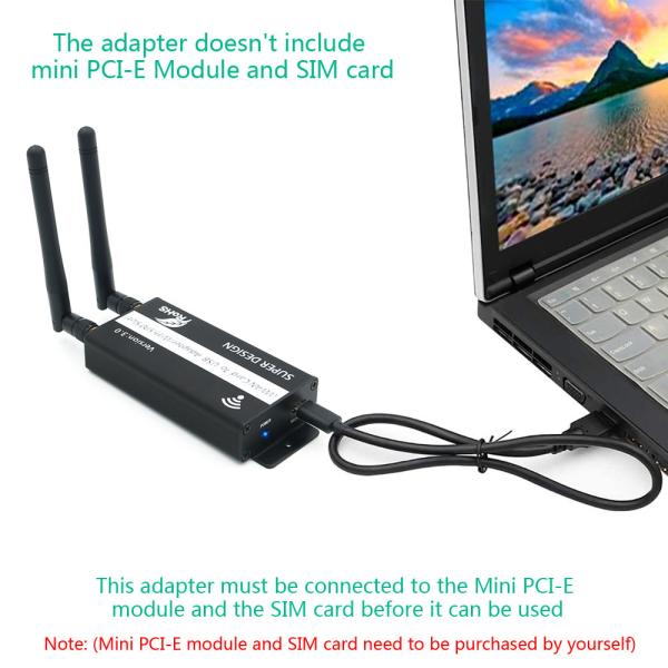 Mini Pci E To Mini USB Adapter 3mil Line SMT THD With Sim Card Slot